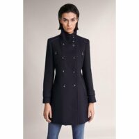 Manteau long en étoffe avec détails LISBOA Salsa