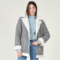 Manteau mi-long intérieur imitation fourrure Molly Bracken