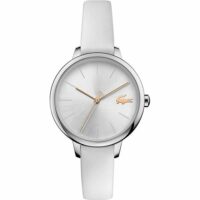 Montre Femme CANNES en Cuir Véritable de Veau Blanc Vicomte A