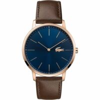 Montre Homme  en Cuir Marron Lacoste