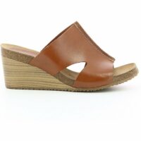 Mules cuir compensées Spainta Simone Perele