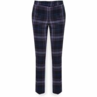 Pantalon cigarette pure laine anglaise tartan Bruce Field