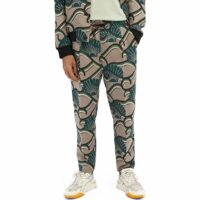 Pantalon de survêtement loose tapered fit en jacquard imprimé Scotch & Soda