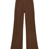 Pantalon évasé En Tissu Chocolat Pull&Bear