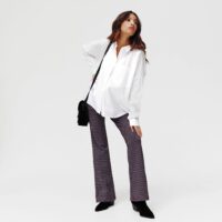 Pantalon flare à losanges Promod