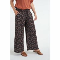 Pantalon large imprimé Ms Mode