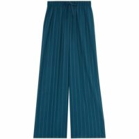 Pantalon pyjama large en flanelle et rayures BLEUSTRIPIZ Undiz