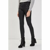 Pantalon skinny détails zippés Camaïeu