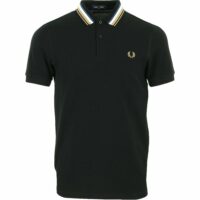 Polo Striped Collar Polo Shirt Ms Mode