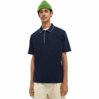 Polo en coton avec passepoil constrastant Scotch & Soda