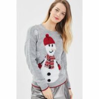 Pull Noël manches longues Camaïeu