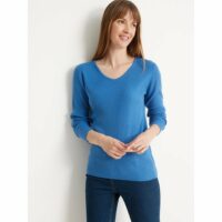 Pull col V maille chaussette Simone Perele