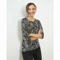 Pull fin longueur standard En maille coupée cousue imprimé Riu Paris