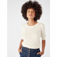 Pull maille fantaisie décolleté dos Naf Naf