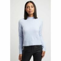 Pull  manches courtes col montant CASEY Sylvie Thiriez