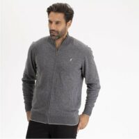 Pull manches longues col full zip laine merinos LARY Pataugas