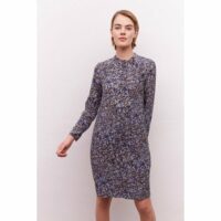 Robe imprimée à plastron JOY Pomm'Poire