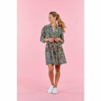 Robe imprimée petites fleurs et bordures SANTIAGO Galeries Lafayette