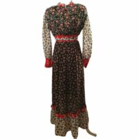 Robe longue en imprimés floraux - Robe Encart Galeries Lafayette