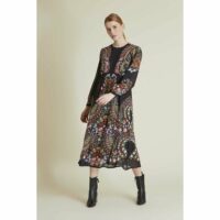 Robe midi imprimé guirlande de fleurs THEATRE Gentleman Farmer