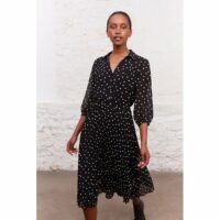 Robe plissé brodée d'un motif cœurs JANE Pomm'Poire