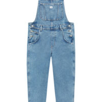 Salopette En Jean Longue Bleu Pull&Bear