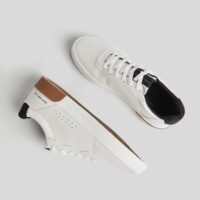 Sneakers Talon Coloré Homme Homme 40 Blanc Bershka