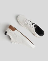 Sneakers Talon Coloré Homme Homme 40 Blanc Bershka