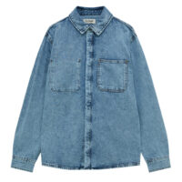 Surchemise Denim Bleu Pull&Bear