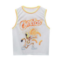 T-shirt Sans Manches  Imprimé Cheetos Blanc Pull&Bear