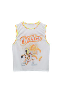 T-shirt Sans Manches  Imprimé Cheetos Blanc Pull&Bear