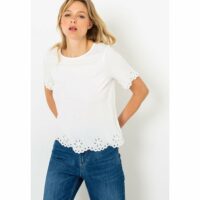 T-shirt  broderie fantaisie Chattawak