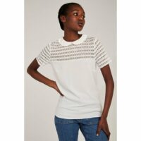 T-shirt col claudine