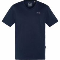 T-shirtcol V avec logo brodé Schott