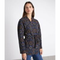 Veste en jacquard ceinturée FIESTA Maison 123