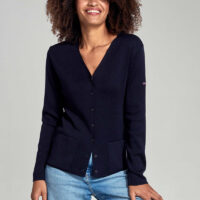 Cardigan "Locronan" - laine et acrylique Femme Rich Navy Armor Lux