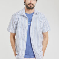 Chemise rayée - coton Homme Rayures Bleues Armor Lux