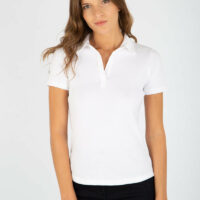 Polo "Marine" - coton peigné Femme BLANC Armor Lux