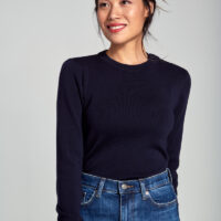 Pull marin "Briac" - laine mérinos Femme Rich Navy Armor Lux