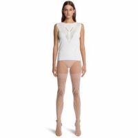 Alberta Ferretti X Wolford Ajouré Net Top Sleeveless Blanc Wolford