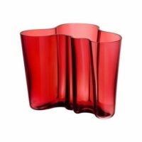 Alvar Aalto Vase 16cm - vert mousse Rouge Iittala