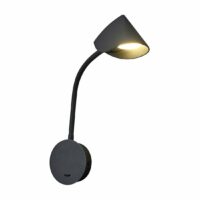 Applique LED avec interrupteur Goa aluminium noir 7