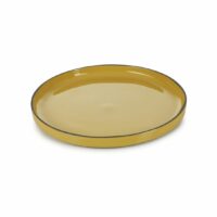 Assiette plate Caractère céramique curcuma Ø26 cm Beige Revol