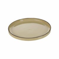 Assiette plate Caractère céramique muscade Ø26 cm Beige Revol