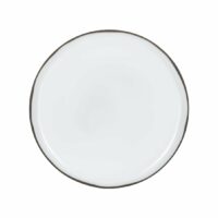 Assiette plate Caractère porcelaine blanc cumulus Ø26 cm Blanc Revol