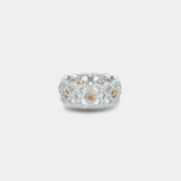 Bague Enchanted Lotus diamants bruns en or blanc Gris De Beers Jewellers