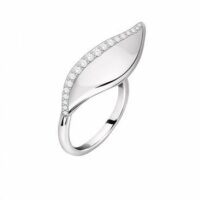 Bague en argent 925 FOGLIA Gris Morellato