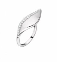 Bague en argent 925 FOGLIA Gris Morellato