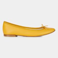 Ballerines Cendrillon en cuir Jaune Repetto