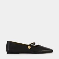 Ballerines Febe Fira cuir Noir Maria Luca